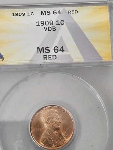 1909 VDB One Cent Red MS 64