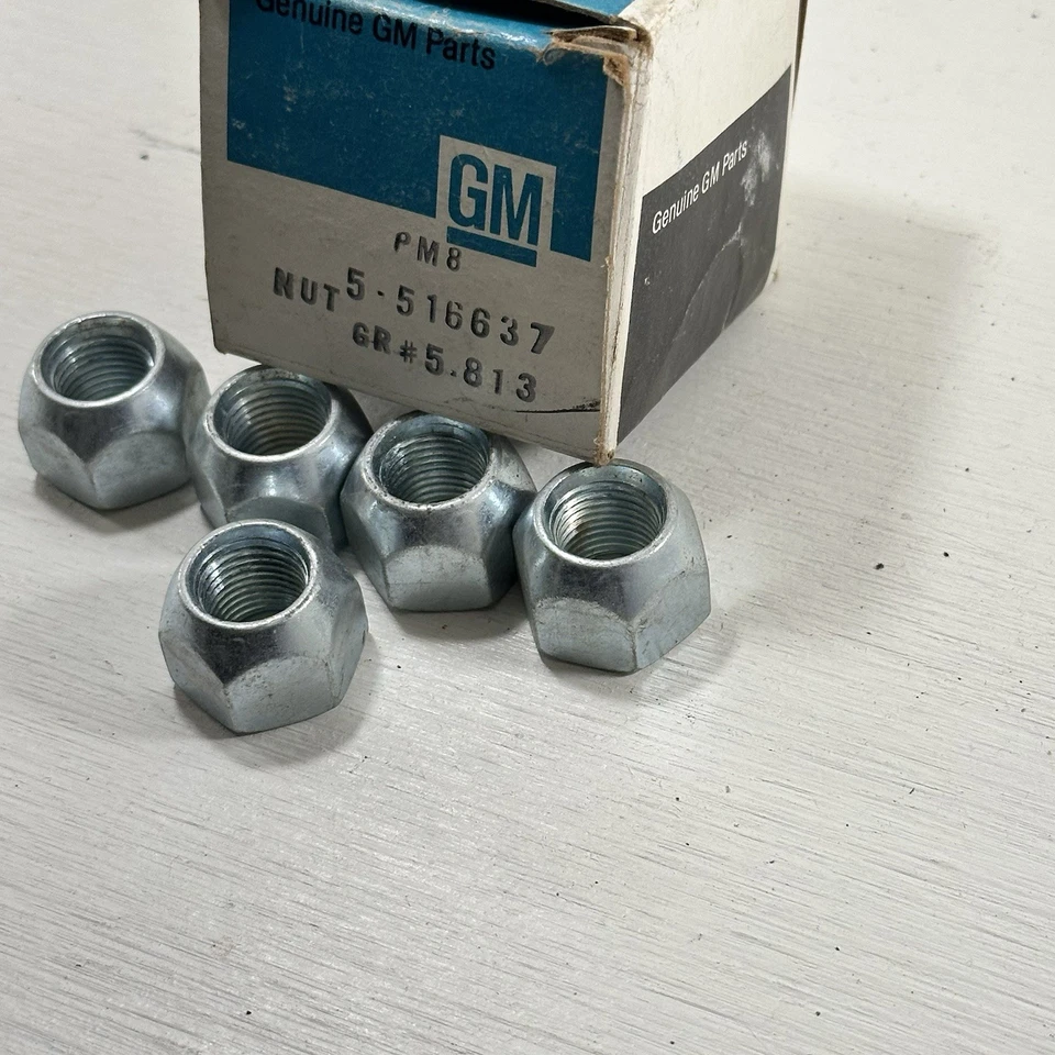 批量 5 件 全新 原始设备制造商 通用 516637 凸耳螺母 1/2 英寸 - 20 SAE 适合 1985 - 1999 年 雪佛兰 Astro GMC — 第 4/4 张图片