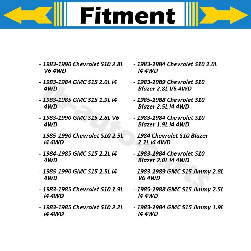 2 件前刹车线软管 Sunsong 适用于雪佛兰 S10 1983 1984 1986 1987 — 第 2/4 张图片