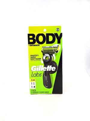 Gillette Labs Body + Intimate Men's Razor with Magnetic Hanger