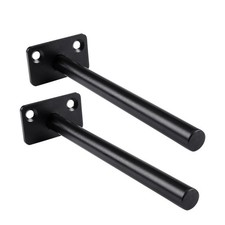 ↑4pcs A-01 Two-hole (black) 150 Long Black Shelf Bracket Roun