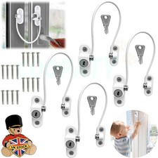 16x Window Door Cable Restrictor Security Key Lock Catch Wire Baby Child SAFETY