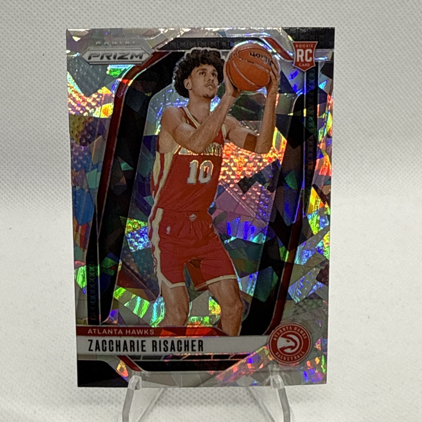 2024-25 Panini Prizm - Zaccharie Risacher #265 Ice Prizm (RC)