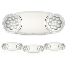 4 Pack Emergency Lights for Business, with Battery Backup,Hard Wired, UL 924 ...