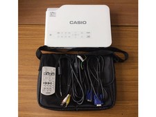 Casio Xj-a142 Slim Projector With Remote 3 Hour Use Managed F10690 Portable Led