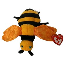 TY BEANIE BABY - BUZZIE - 7"  Hang Tag 2000 Bee Ty2