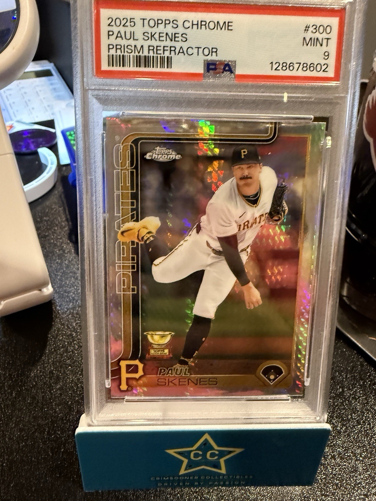 2025 Topps Chrome - Paul Skenes #300 Prism Refractor PSA 9