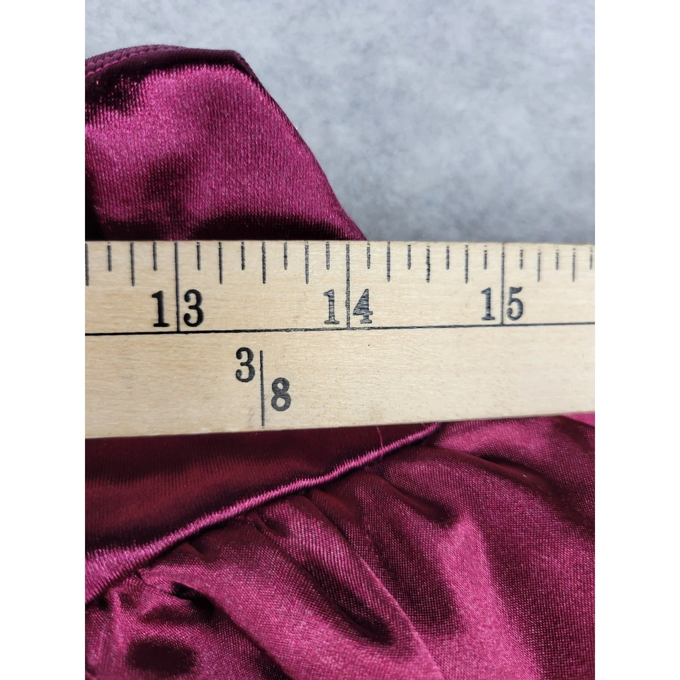 Spirit Halloween Adulto Grande Borgoña Satén Tul Falda Disfraz Accesorio Foto 4 de 4