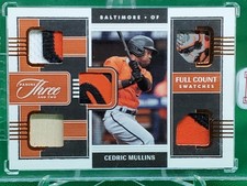 2022 Panini Three And Two CEDRIC MULLINS Full Count Swatches #'d /3 ORIOLES