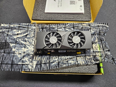 MSI NVIDIA GeForce RTX 3050 6GB GDDR6 PCIe x16 Low Profile HDMI DP Fan