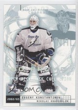 2002-03 Mask Collection UD Promo Nikolai Khabibulin Evgeny Konstantinov #81 0f8