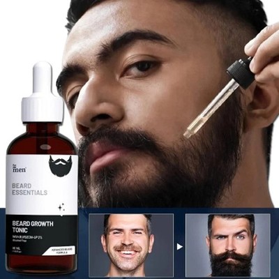 Beard Growth Oil Hair Mustache Facial Grow Natural Men Fast Serum