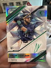 2025 Topps Diamond Icons Auto Polychromatink Tyler Locklear Green Ink /15 Rookie