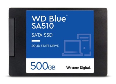 WD Blue SA510 500GB SSD, 2.5'' SATA SSD, up to 560 MB/s, SSD 500GB, Includes Acro