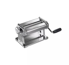 Marcato Atlas Pasta Dough Roller, Includes 150-MM Roller with Hand Crank, Silver