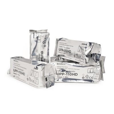 5x Sony UPP-110HD Druckpapier 110mm x 20m Typ II HD UPP 110HD 110 HD