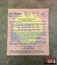 Original SHELL GASOLINE Gas Pump Decal - NOS