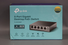 TP-Link TL-SG1005P, 5 Port Gigabit PoE Switch, 4 PoE Ports 65W, Desktop