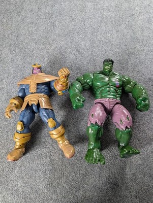 Disney Store Marvel Thanos & Hulk Interactive Talking Figures Lot of 2