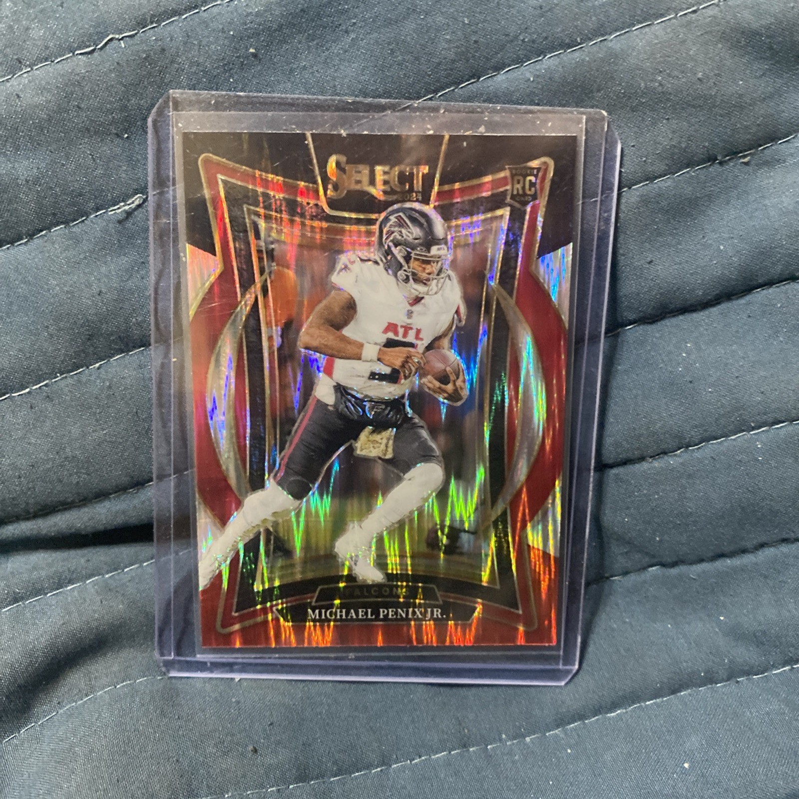 2024 Select - Concourse Michael Penix Jr. #80 Black & Red Shock Prizm (RC)