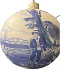 Vtg Spode Glass Blue Room Collection Ornament, WOODMAN Spode 36
