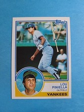 Lou Piniella 1983 Topps Baseball Card # 307 J9444