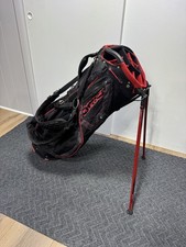 Bolsa de pie híbrida OGIO Golf Gromax - divisor de 14 vías - negra y roja