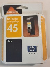 Genuine HP 45 Black Ink Cartridge 51645A OEM New Sealed Dec 2003 Vintage