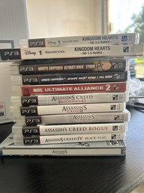 Sony PlayStation 3 FAT 80GB Console w/ Controller & Games - Kingdom Hearts, Nar&hellip;