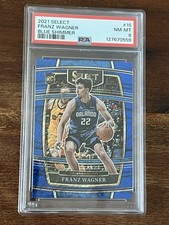 Franz Wagner 2021-22 Prizm Select Rookie Blue Shimmer #15 RC PSA 8 Magic