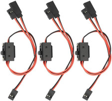 3 PCS 3-Way Power On/Off Switch for JR FUTABA Receiver of RC Car Accessories