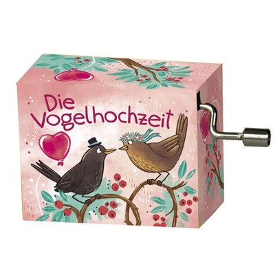 Fridolin Crank Music Box  The Bird Wedding    Music Box On Resonance Wood