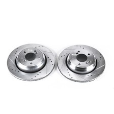 EBR666XPR Powerstop 2-Wheel Set Brake Discs Rear  for 3 Series 5 E46 / M BMW M3
