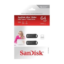 SanDisk 64GB Ultra Slider USB-C Flash Drive - 400MB/s USB 3.2 Gen 1