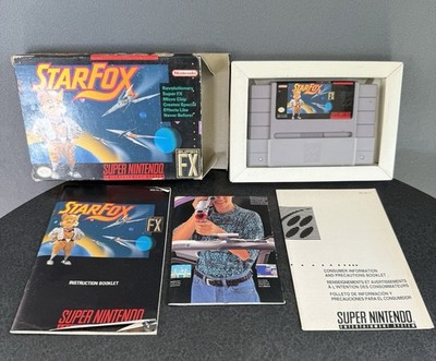 Star Fox (Super Nintendo SNES, 1993) Complete CIB - Poster & Manual Tested