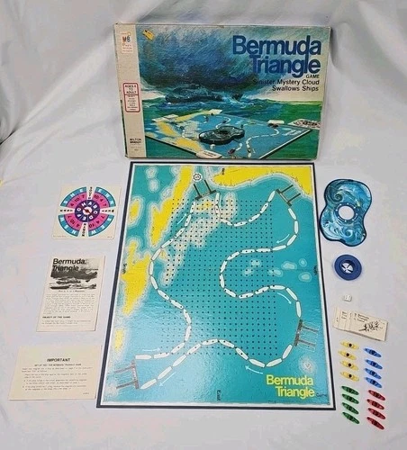 Vintage 1976 Bermuda Triangle Board Game Milton Bradley 100% COMPLETE