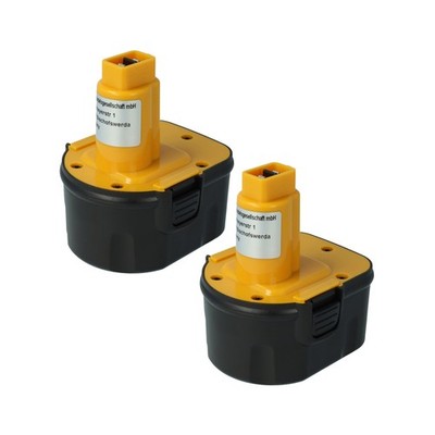 2x Akku für Dewalt DC743KB DC743KA DC742VA DC742KA DC740KA DC740K-2 2Ah 12V