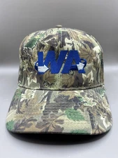 WA Hat Cap Snap Back Camouflage Camo Outdoor Embroidered Logo Mens Otto One Size