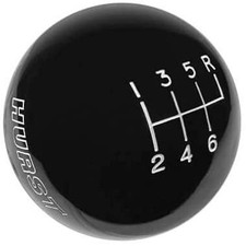 Corvette Shift Knob - Hurst Logo W6 Speed Pattern C5 Z06 Black