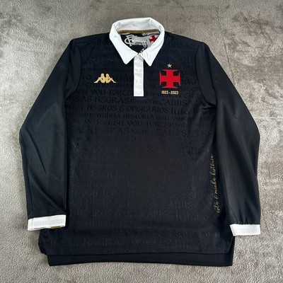 Original Vasco Da Gama Fußball Trikot Herren Medium Kappa 2023 Third L.Sleeved