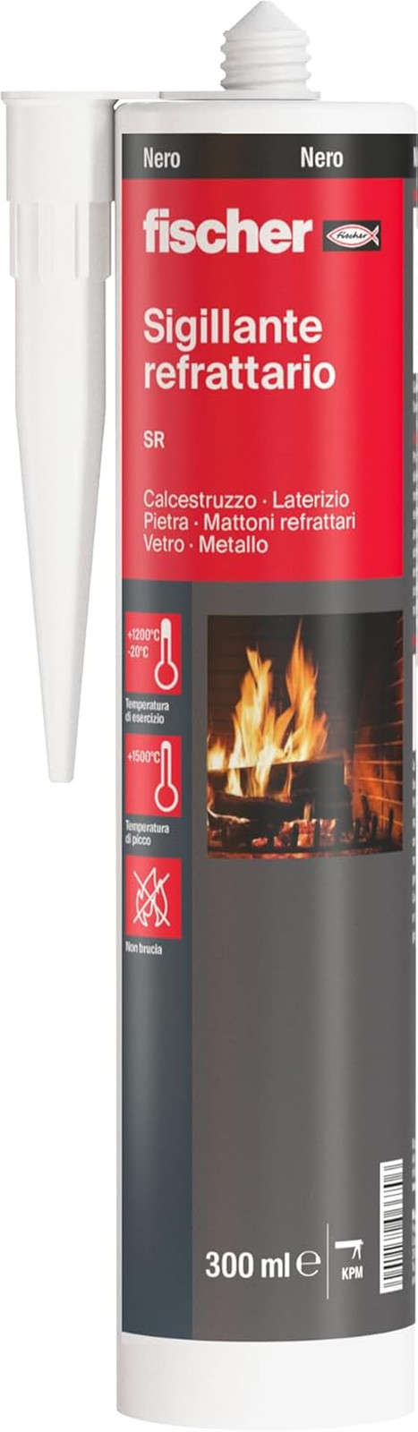 Sigillante Refrattario Nero SR 1200°C: Mastice per Stufe e Camini Pro