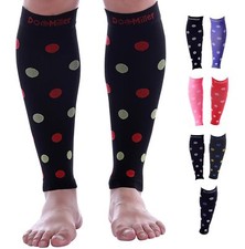 Doc Miller Calf Compression Sleeve   Footless Socks for Women  Men, 20-30mmHg,