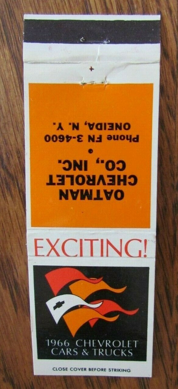 1966 CHEVROLET CAR DEALER OATMAN (ONEIDA, NEW YORK) H5 eBay