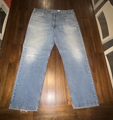 Vintage Levis 505 Jeans 40 x 29 Faded Distressed Regular Fit Straight Leg