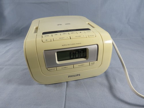 PHILIPS Radiowecker mit CD Player - AJ 3916 CD Clock Radio für Bastler - Bild 1 von 9