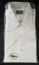 NOS Towncraft Mens White Dress Shirt Short Sleeve Large
