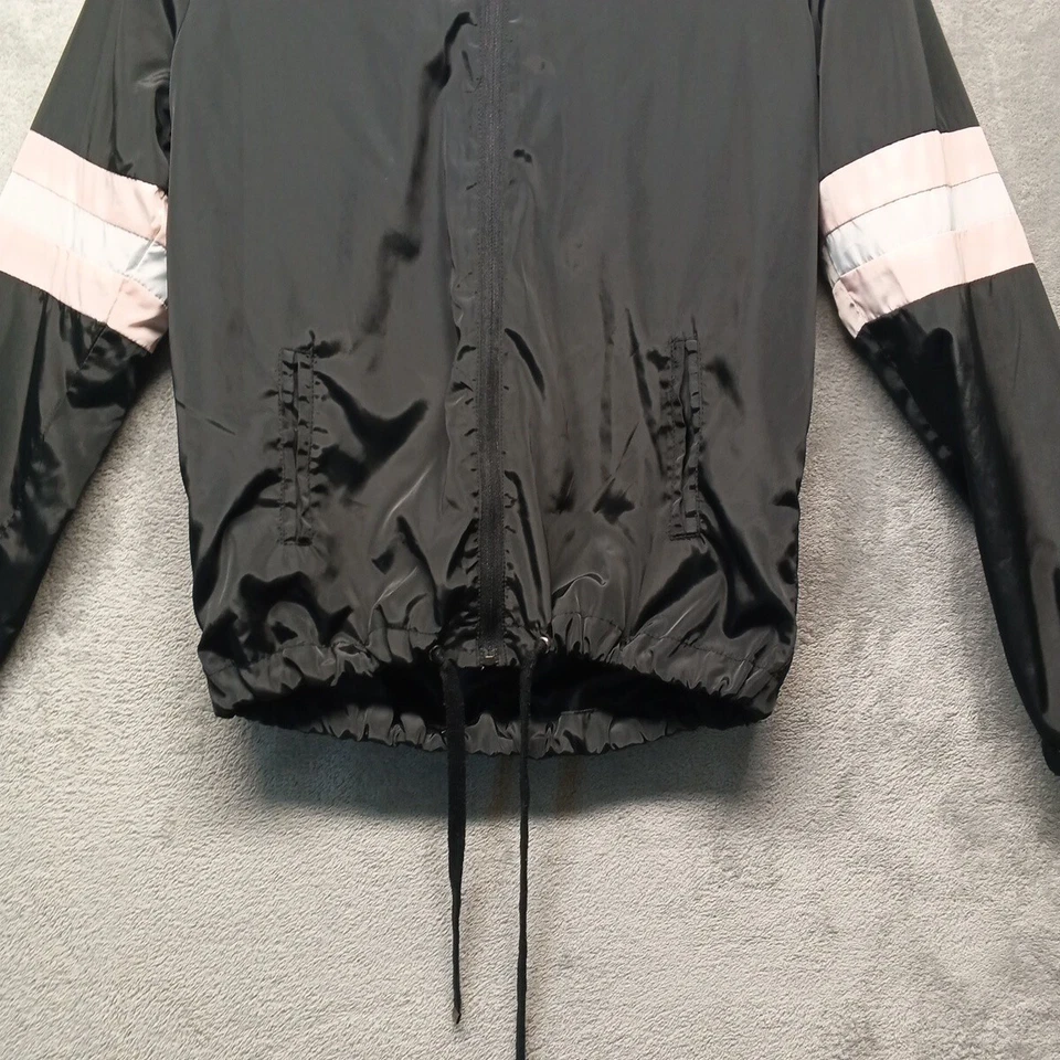 FULL TILT Women Windbreaker Jacket Color Block Sleeve Full Zip Athleisure S(4-6) - Image 3 of 4