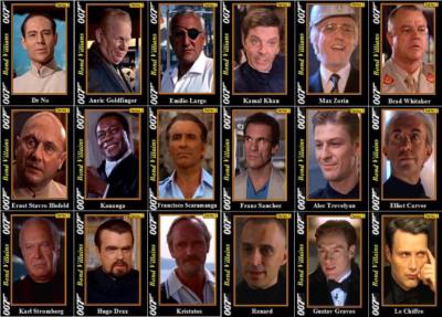 James Bond Villains Trading cards series 1 007 Goldfinger Blofeld