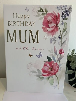 SIMON ELVIN MUM birthday card. Inserted With Loving Verse.Large Card And wrapped. Mum.