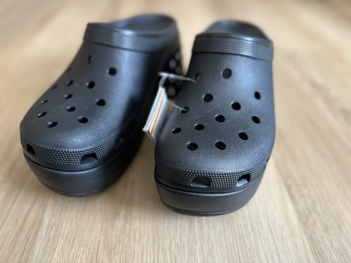 Crocs Siren Studded Clog Heel Black Women’s Size M11 Sandals NEW - Picture 3 of 7